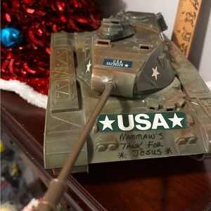 Military Toy Tank with USA Markings